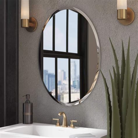 metal frame oval mirror with bracket|large framed bathroom mirrors oval.